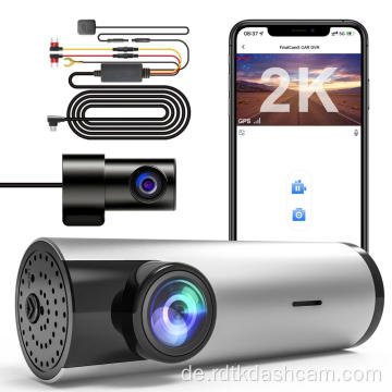 Dual Dashcam 2K+1080p mit WLAN und GPS